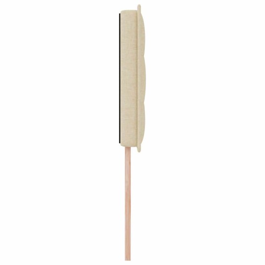 Sengegavl Linjemønster Krem 90 cm Stoff