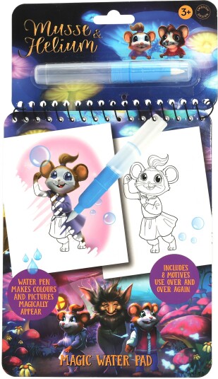 Musse &  Helium Magic Water Fargeleggingsbok