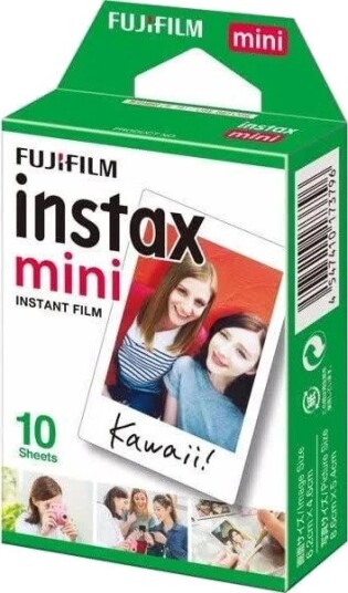 Fujifilm Instax Mini Instant Film – 10 bilder, ISO 800 – Hvit kant