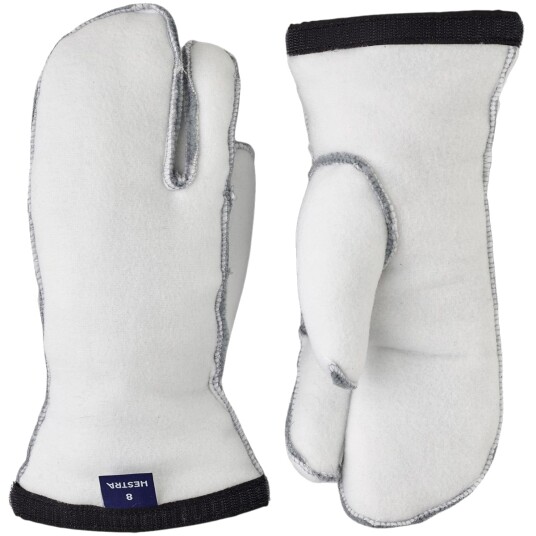 Hestra Heli Ski Liner, 3-finger Innerhansker, Offwhite 11