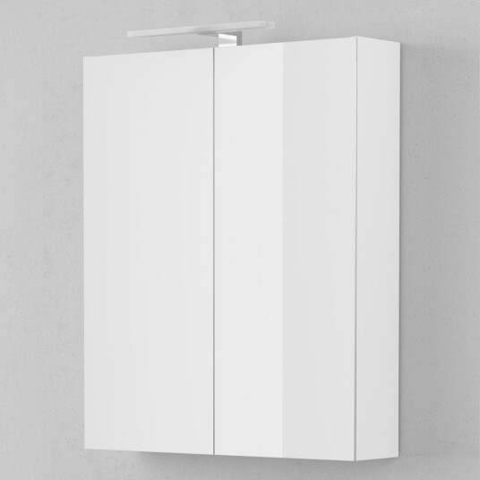 INR Iconic Nordic Rooms Store PRO Speilskap med Led-armatur B600x720x140mm Hvit / 60cm