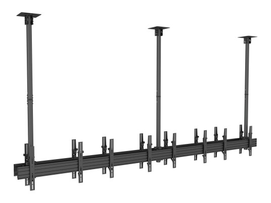Multibrackets M Ceiling Mount Pro MBC4X1U2 monteringssett - for 8 LCD-skjermer - svart