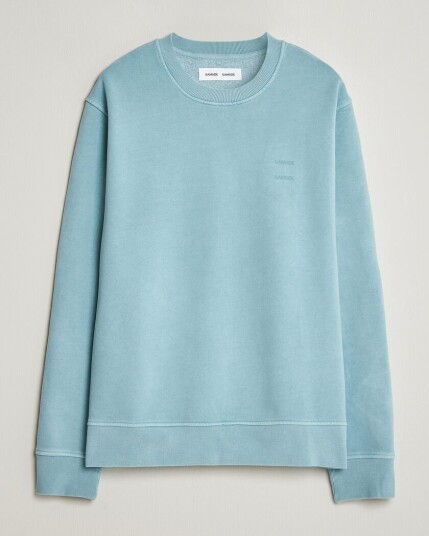 Samsøe Samsøe Joel Organic Washed Cotton Sweatshirt Tourmaline