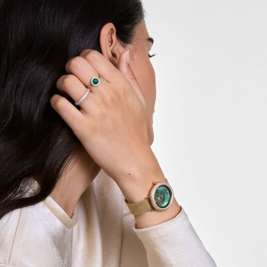 Daniel Wellington DW Watch Crystalline Bezel Evergold Green 32mm Gold Daniel Wellington DW Watch Crystalline Bezel Evergold Green 32mm Gold