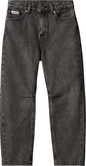 Calvin Klein Hr Barrel Leg Jeans Onyx   Black   164 x 14