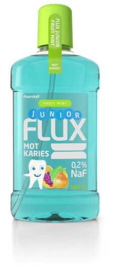 Flux Junior fluorskyll 0,2 % fruktmint 500 ml Flux Junior fluorskyll 0,2 % fruktmint 500 ml