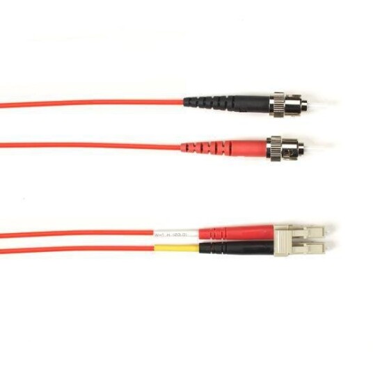 BLACK BOX 10 GIG MM FO PATCH CABLE DUPLX, PVC, RD, STLC