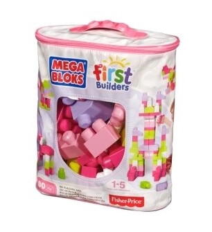 Mega Bloks Dch62 Byggesett 1 År 80 Stykker Mega Bloks Dch62 Byggesett 1 År 80 Stykker