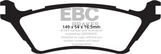 EBC Brakes DP41891R Bremseklosser