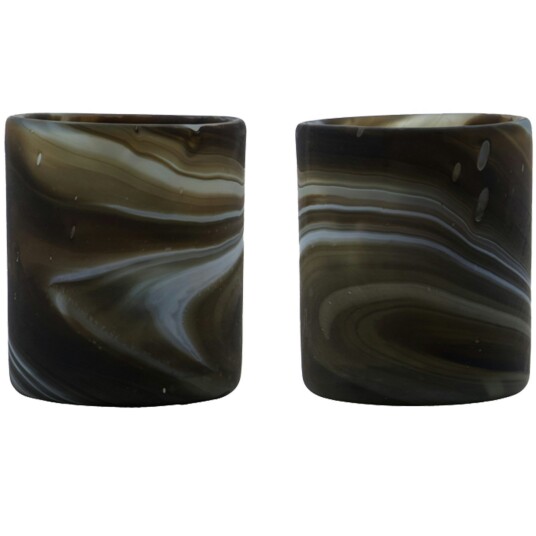 House Doctor Kae Lysestake 2-pk Brun Glass House Doctor Kae Lysestake 2-pk Brun Glass