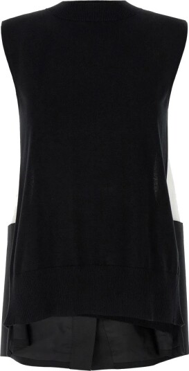 Sacai Dame Topper Svart L, Sacai Dame Topper Svart L,
