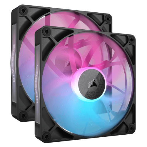 Corsair iCUE LINK RX140 RGB Vifter 140mm 2-pakning med PWM og Lavt Støynivå Corsair iCUE LINK RX140 RGB Vifter 140mm 2-pakning med PWM og Lavt Støynivå