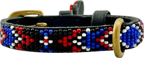 Kampuni Handmade Hundehalsbånd Micro Kwa Moyo XL