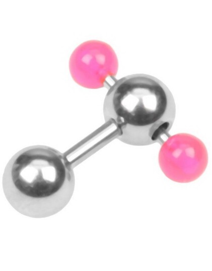 Utgått Pink Dual Ball Piercing 1.6 x 6 mm