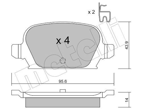 Bremseklosser METELLI 22 0541 0