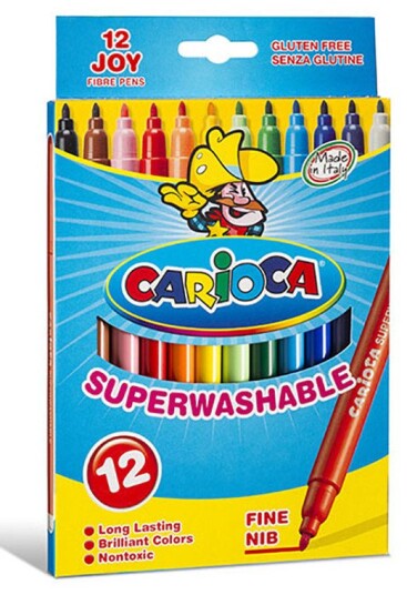 Carioca Joy filtpenn Fint Flerfarget 12 stykker Carioca Joy filtpenn Fint Flerfarget 12 stykker