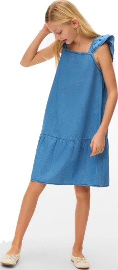 Vero Moda Girl Vmholly Sl Dress Wvn Girl   Blue   128