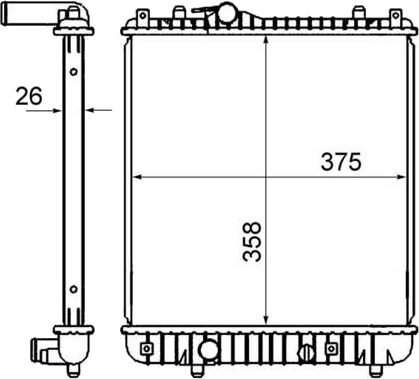 MAHLE CR 837 000S Radiator motorkjøling