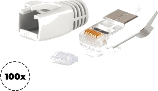 Shiverpeaks Bs72067-100Gr Rj-45 Grå Hankjønn Rett Polykarbonat Pc Cat5e/6/6A/7