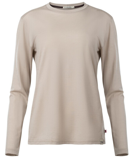 Aclima LightWool 180 Crewneck Dame Simply Taupe L