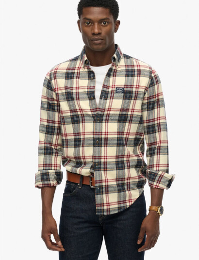 Superdry L/S Cotton Lumberjack Shirt - Multi/patterned - S