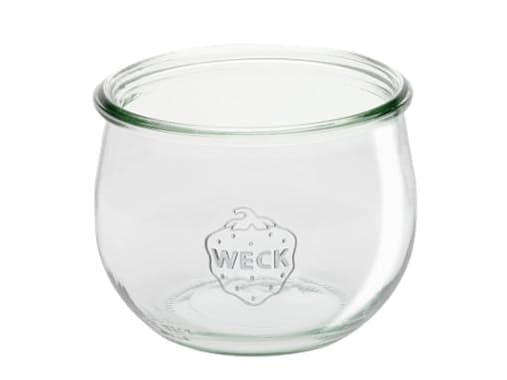 Patentglas Weck Tulip 580 ml Ø10.8x8.4 cm uden Låg Glas,30 stk/krt