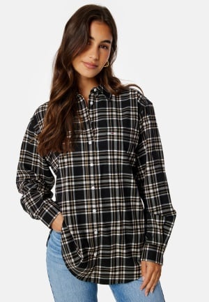 TOMMY JEANS Check Overshirt 0GR Black Check M