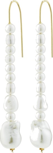 Pilgrim Willpower Pearl Earrings Gold-Plated - GOLD PLATED - One Size
