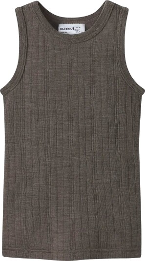 Name It Nmmwang Wool Needle Tank Top Brown 116 Name It Nmmwang Wool Needle Tank Top Brown 116