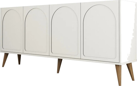 Hazim Konsollbord 180 cm - Krem/Valnøtt