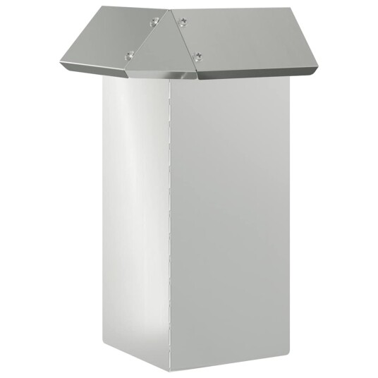 vidaXL Sneglenett 4 pcs sølv 13,5 x 13,5 x 25 cm Galvanisert Stål