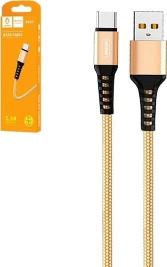 Usb-Kabel Denmen Usb-A Til Usb-C 1 M Gull 29358 Usb-Kabel Denmen Usb-A Til Usb-C 1 M Gull 29358