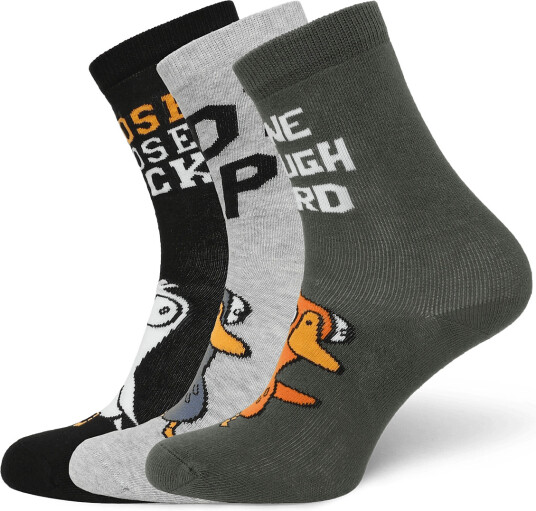 Lindex 3 Pack Socks With Goose Goose Duck Black 37/39