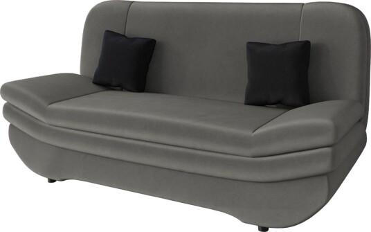Figurelle Sovesofa 2 seter Grå/Svart