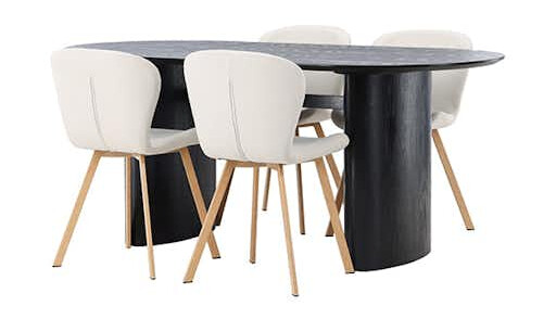 Spisegruppe Venture Home Isolde med 4 stk Lilja Stoler
