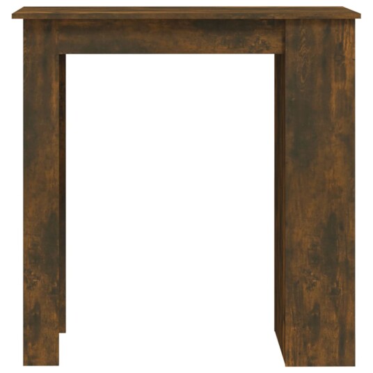 vidaXL Barbord med stativ røkt eik 102x50x103,5 cm sponplate