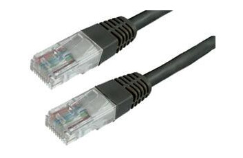 MediaRange Patchkabel RJ45 U/UTP C5e 1.0m Black (UTP)