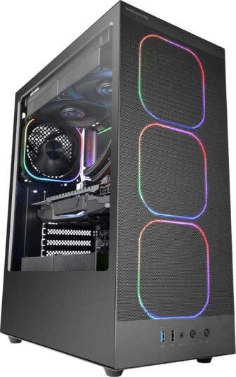 Mars Gaming MC-NEBULA ATX 4x120mm ARGB-vifter Svart Mars Gaming MC-NEBULA ATX 4x120mm ARGB-vifter Svart