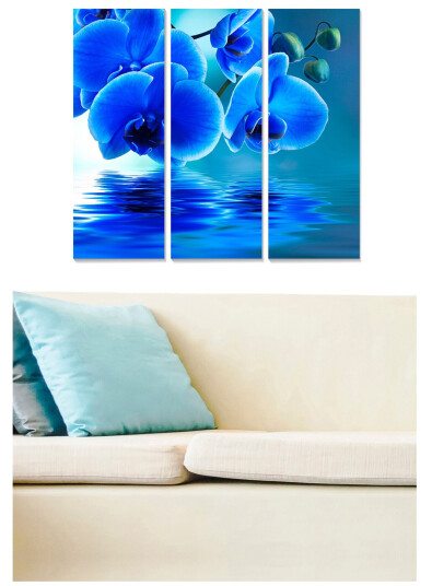 Canvasbilde Abstract 3 pk Flerfarget 22x05 cm
