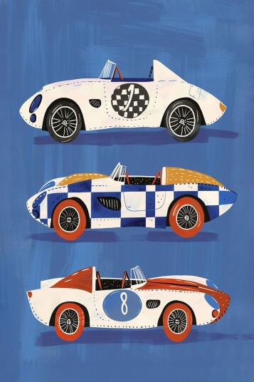 Namly Design Plakat Vintage racerbiler POSTERTGHVDC Namly Design Plakat Vintage racerbiler POSTERTGHVDC