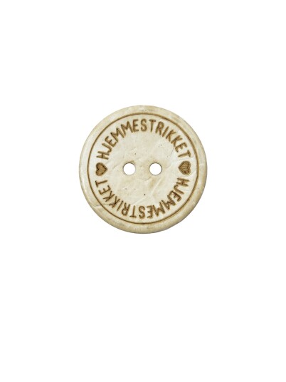 Kort Og Godt Knapp Hjemmestrikket 22Mm