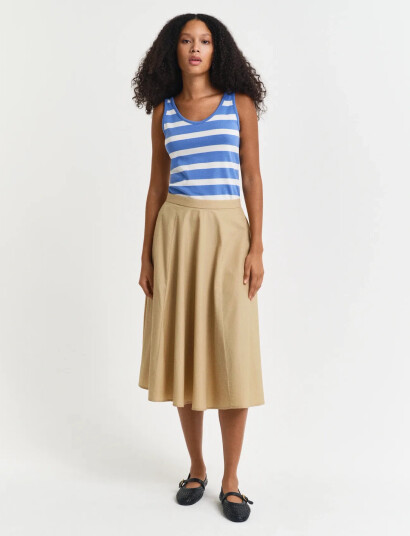 GANT Lightweight Chino Skirt - Beige - 34