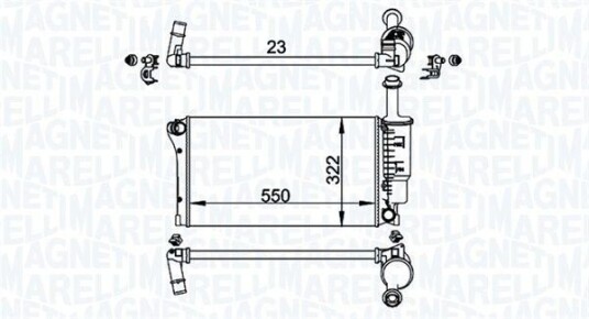 Radiator MAGNETI MARELLI 350213196200