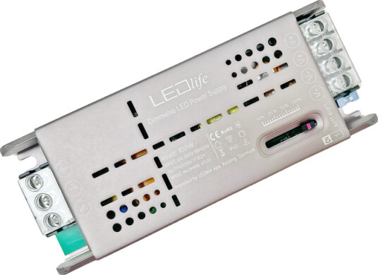 Ledlife 100W / 12V DC dimbar Slide strømforsyning 8.3A Ledlife 100W / 12V DC dimbar Slide strømforsyning 8.3A