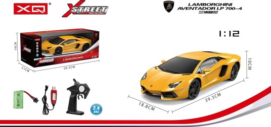Lamborghini Radiostyrt Bil 1:12, Gul