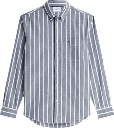 Tommy Hilfiger Flannel Stripe Rf Shirt Blue S