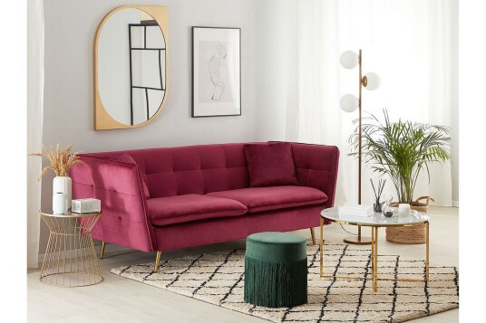 Rosalee Sofa 3 seter Rød