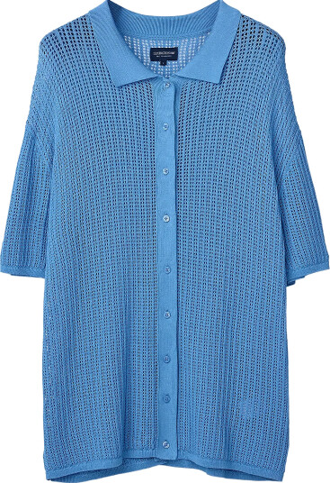 Lexington Clothing | Oversized Pointelle Knitted Short Sleeve Shirt | XS Lexington Clothing | Oversized Pointelle Knitted Short Sleeve Shirt | XS