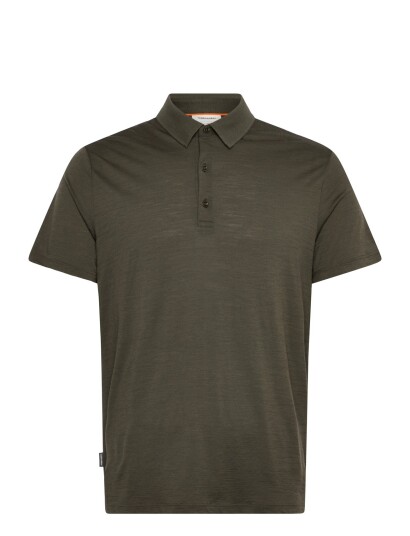 Icebreaker M Mer 150 Tech Lite Iii Ss Polo   Khaki green   L