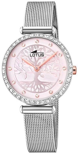 Lotus Dameklokke 18709/2 Bliss Rosa/Stål Ø29 mm
